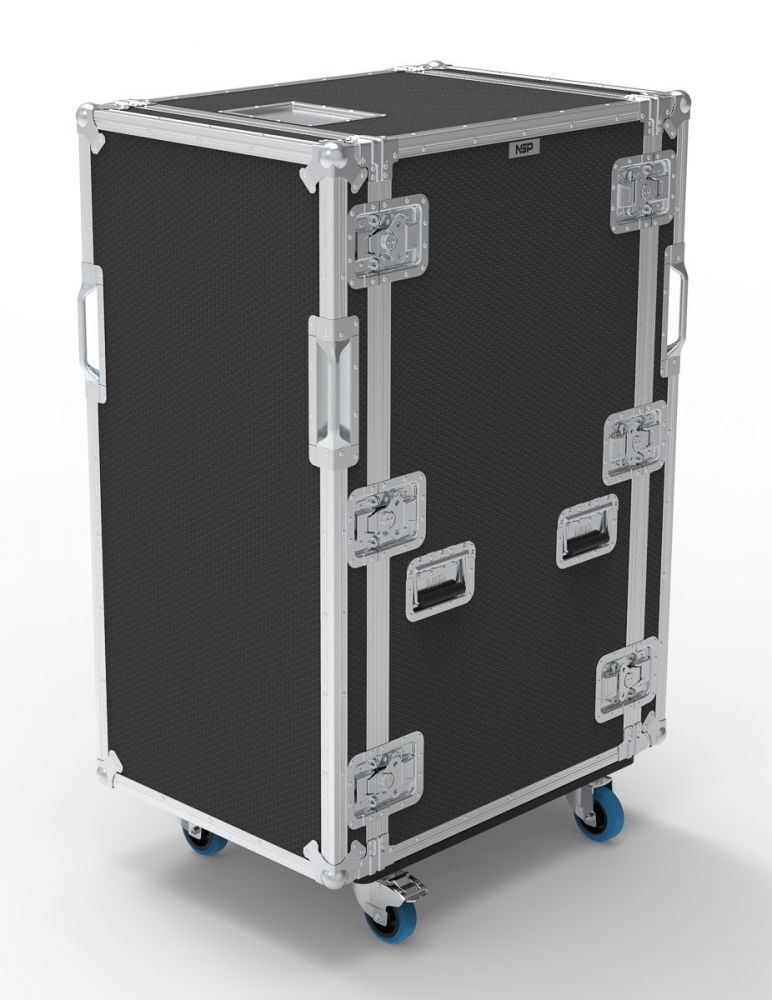 Shock Mount Rack Flight Case 26U Foam Shockmount Rack Flight Case | Various Depths | NSP Cases