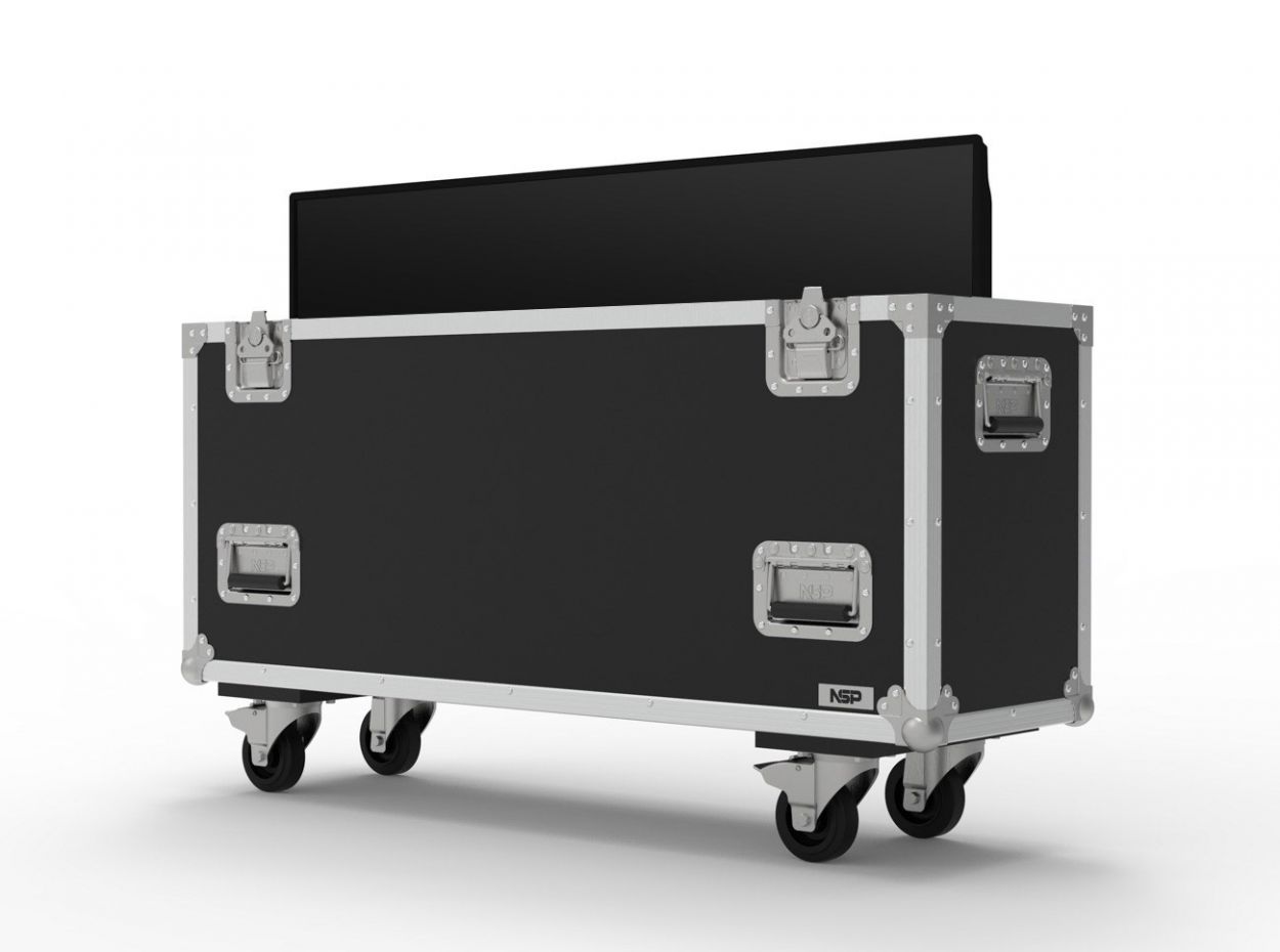 Single 46 inch Custom Screen Flight Case NSP Cases