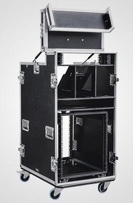 Single 12U Production Case with Pull-Out Drawer