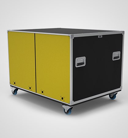 16U Double Slide and Slam Rack Case