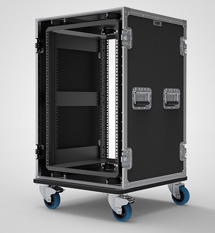 16U Suspended Shockmount Rack Case