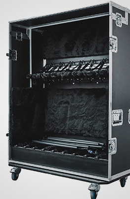 8-Way Bass Guitar Vault Flight Case