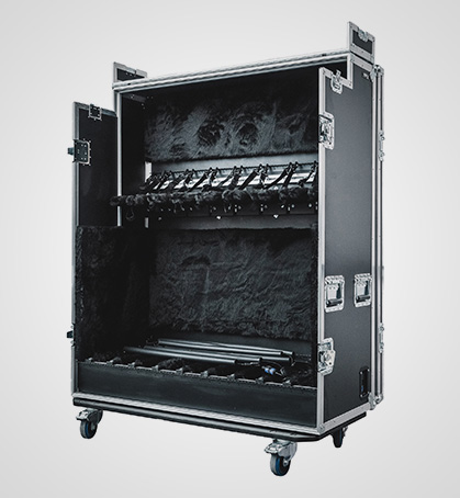 8-Way Bass Guitar Vault Flight Case