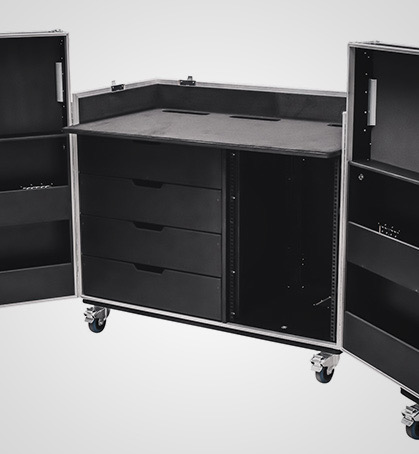 FOH Audio Operator Workstation Flight Case