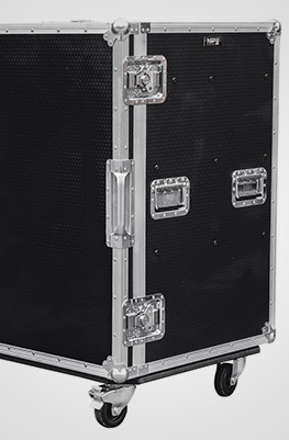 Hospitality Flight Case with Euro Drawers and Double Fridge