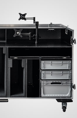 Large Custom Motorsport Workstation Flight Case