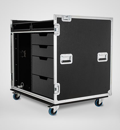 Classic storage flight case with 4 drawers - Storage flight cases with  Drawers on slides - Flight cases