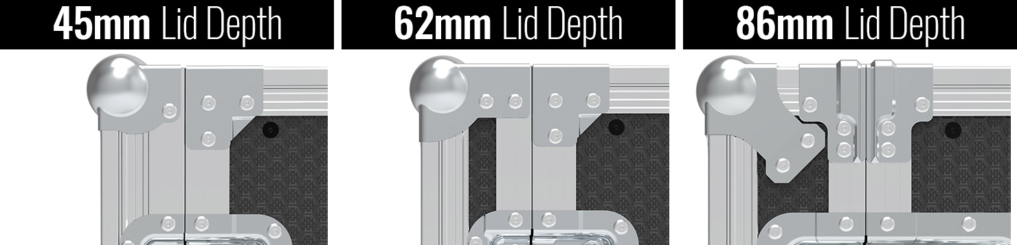 Flight Case Lid Depths