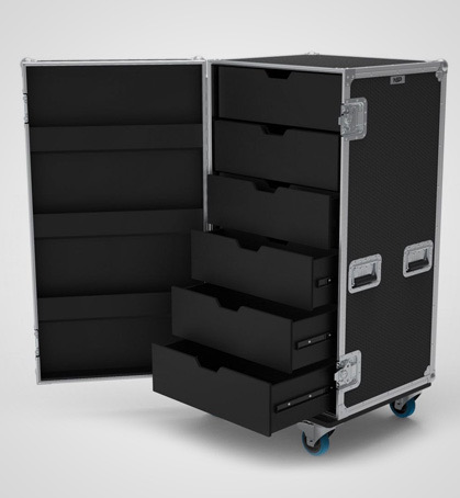 6 Drawer Universal Production Case with Hinged Lid