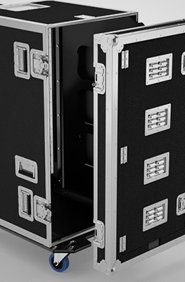 PTS 120 Cabinet Flight Case for Alupro Aluminium Racks
