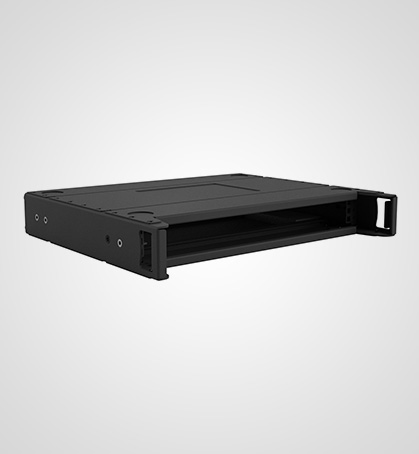 PTS 1U Aluminium Shallow Rack