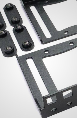 PTS 2U Rear Slider Rack Strips