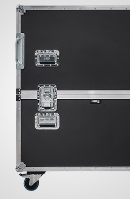 Quad LED Screen Flight Case with Wheels