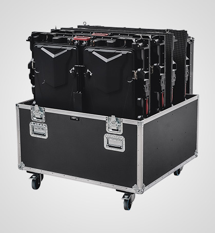 Quad LED Screen Flight Case with Wheels