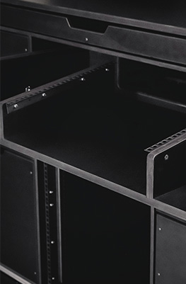 Large Universal Production Case with Drawers and 16U Rack Space