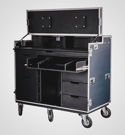 Large Universal Production Case with Drawers and 16U Rack Space