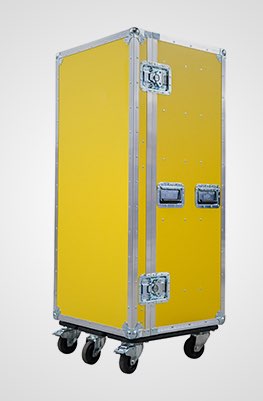 5 Drawer Universal Production Flight Case in Yellow