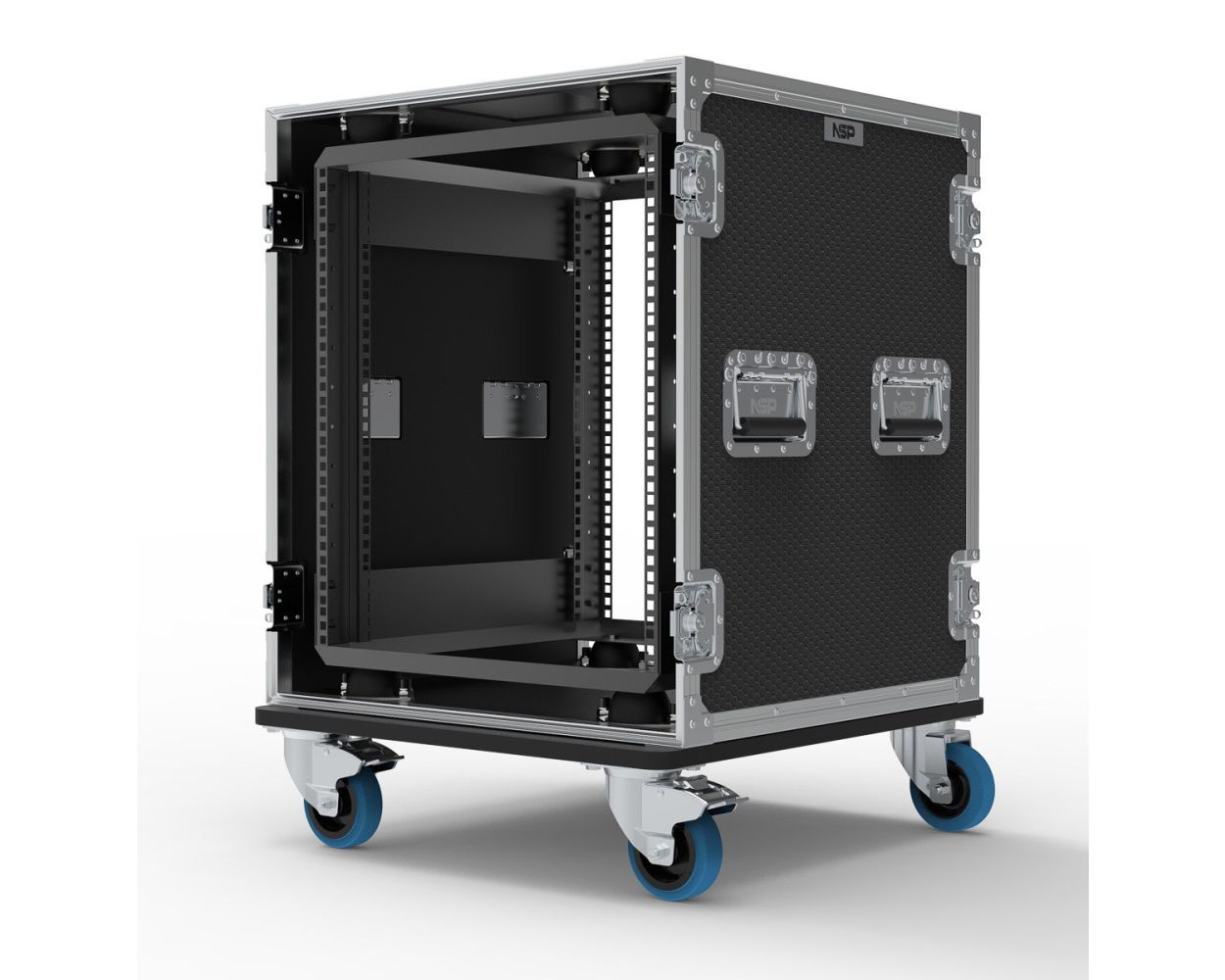 12U Suspended Shockmount Rack Flight Case | NSP Cases