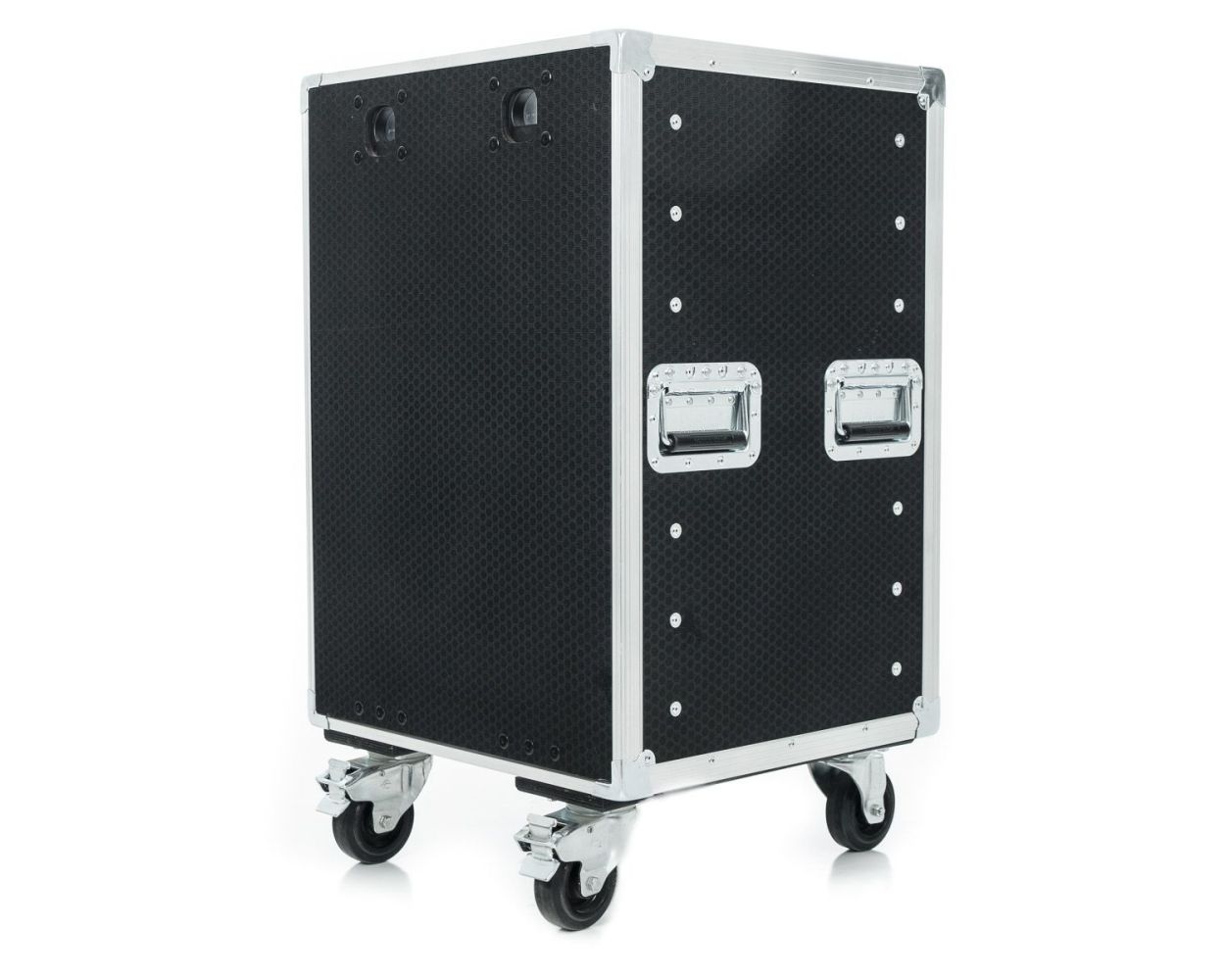 16U Slam Lid Rack Flight Case with Wheels | NSP Cases