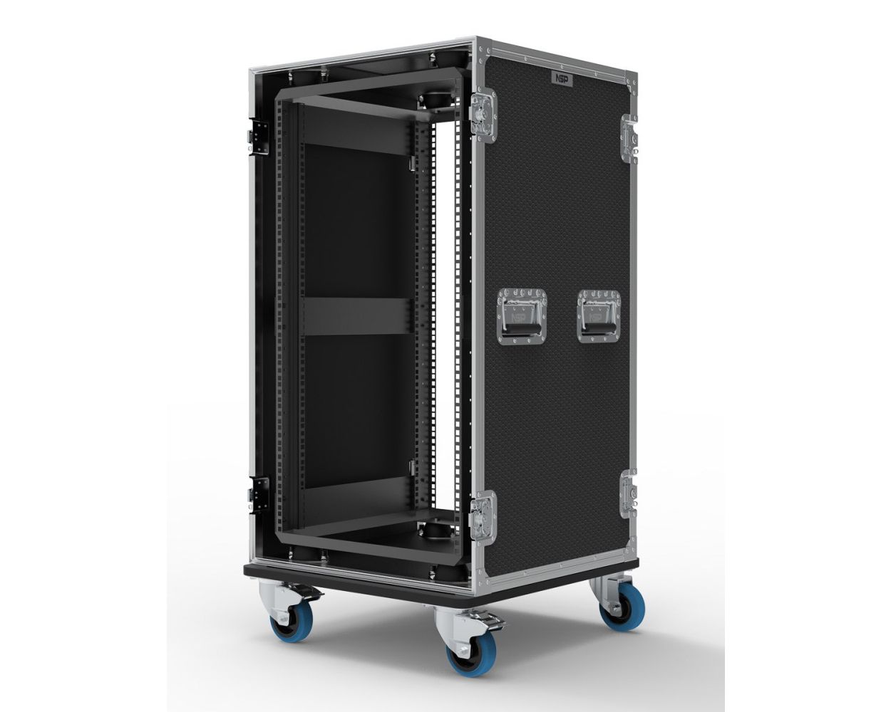 20U Suspended Shockmount Rack Flight Case | NSP Cases