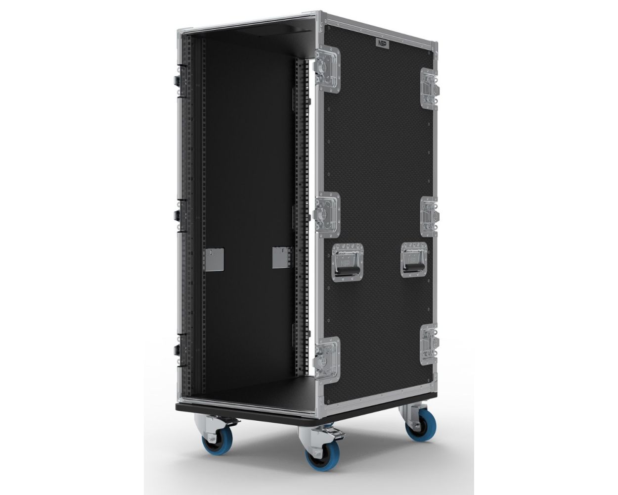 24U Rack Flight Case Rack Flight Case - Heavy Duty | NSP Cases