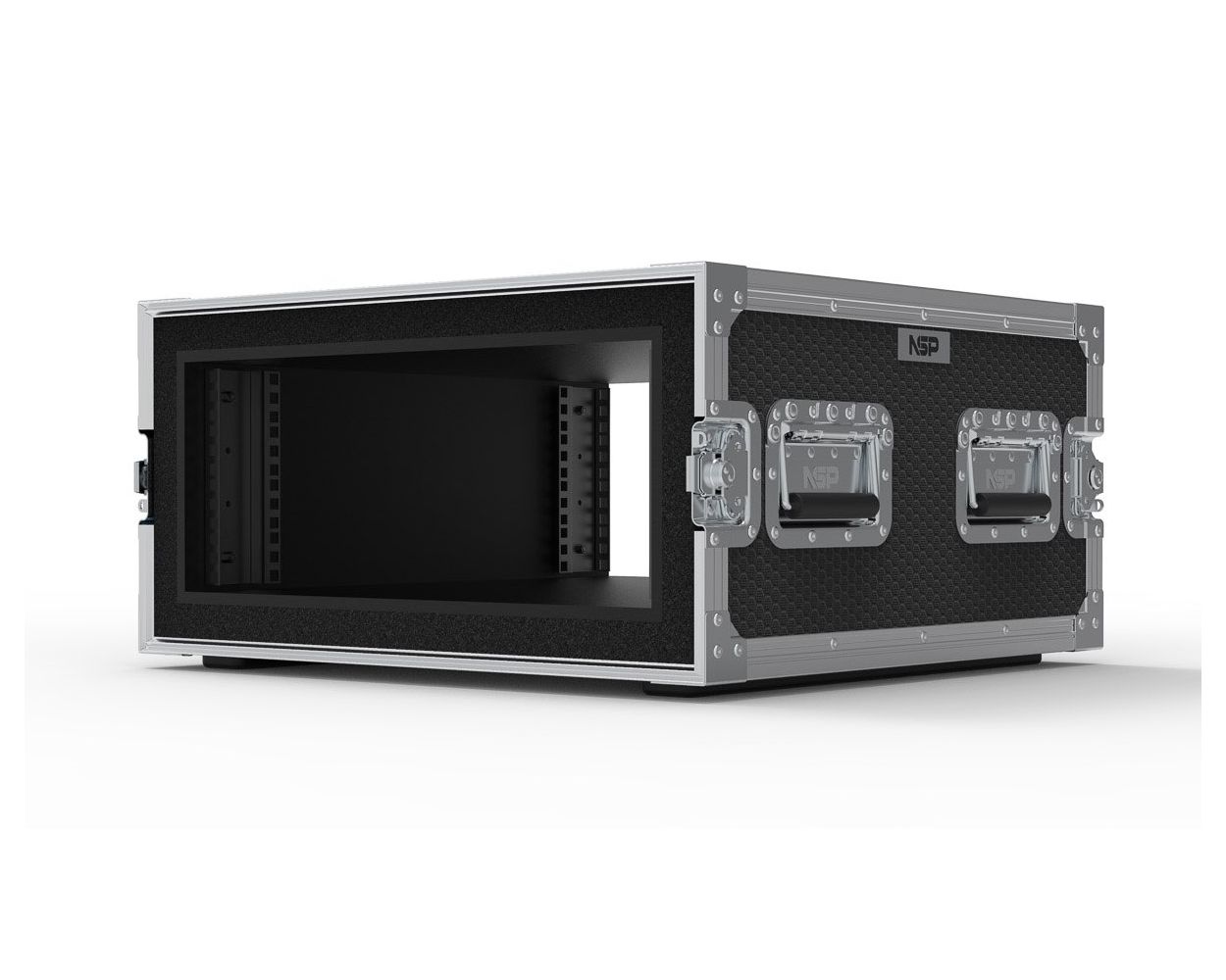 4U Foam Shockmount Rack Flight Case | Various Depths | NSP Cases
