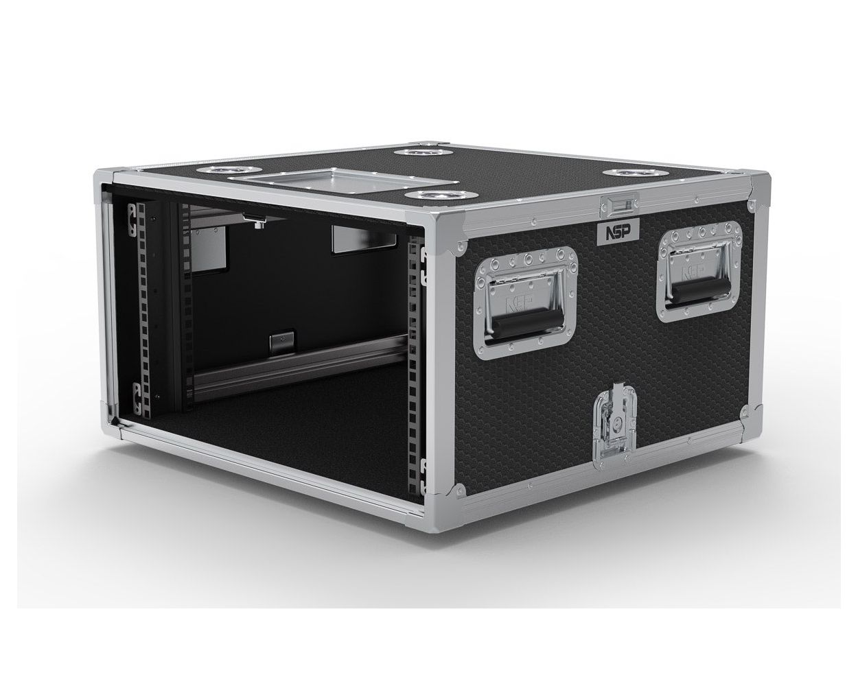 6U Slide & Slam Shock-Mount Rack Case | NSP Cases