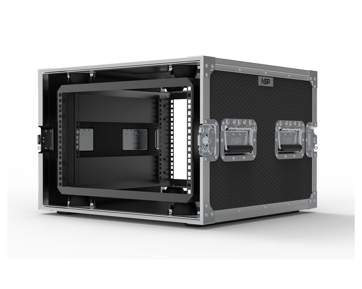 6U Suspended Shockmount Rack Flight Case | NSP Cases