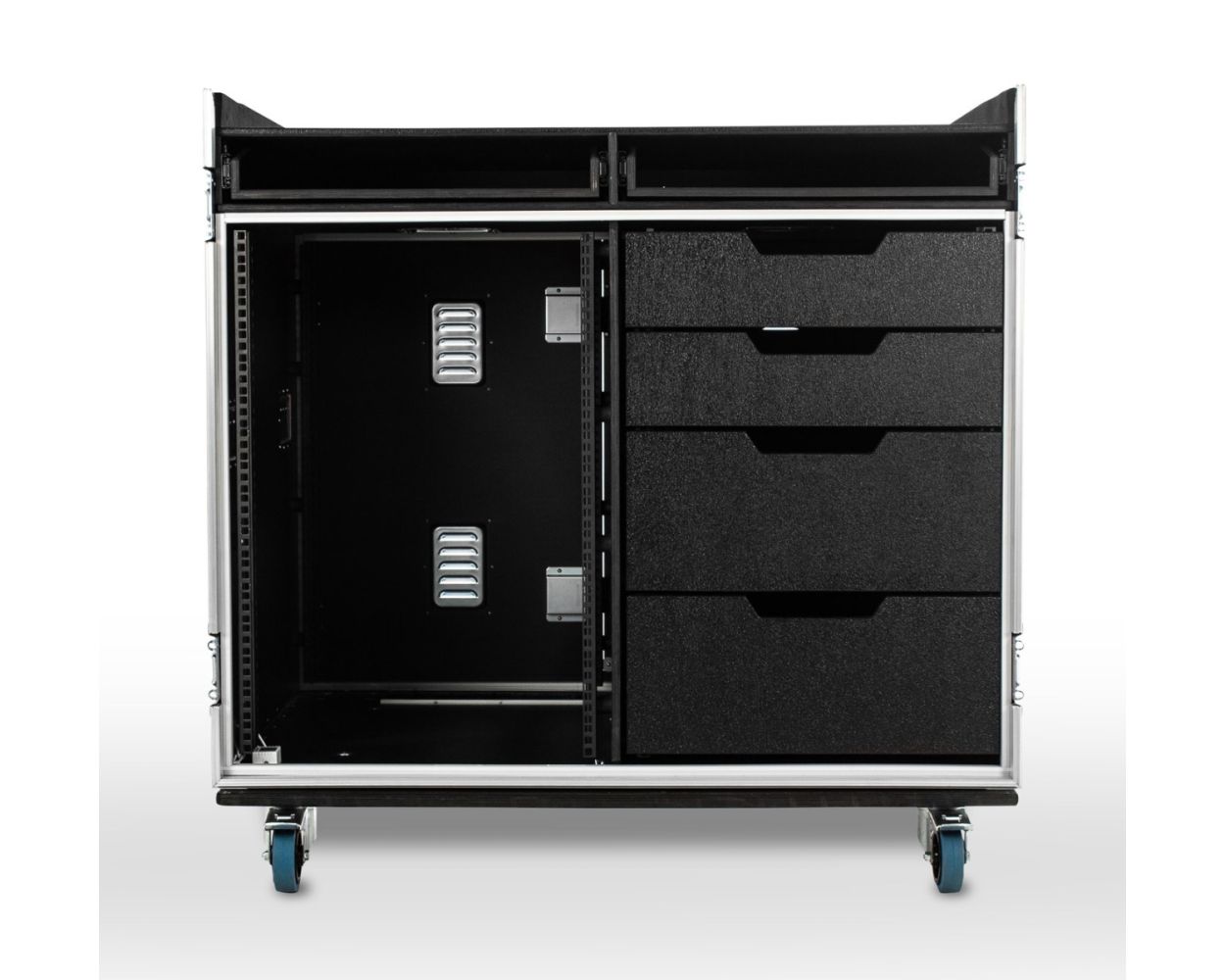 Large Production Flight Case with Drawers | NSP Cases