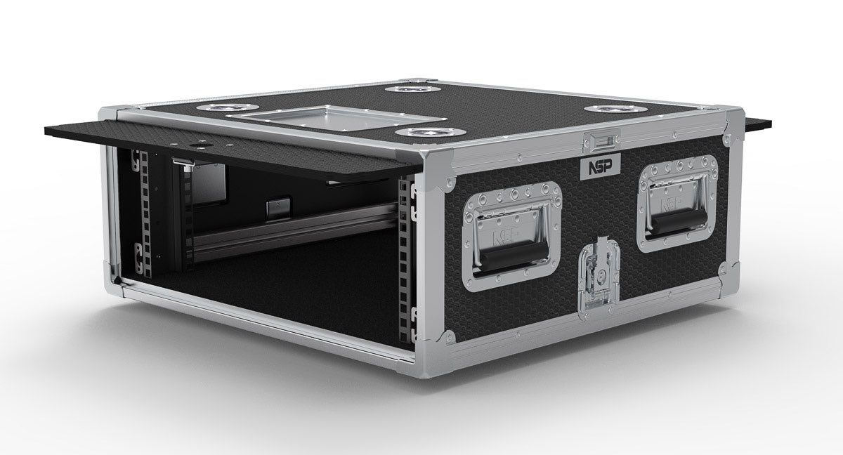 4U Slide & Slam Shock-Mount Rack Case | NSP Cases
