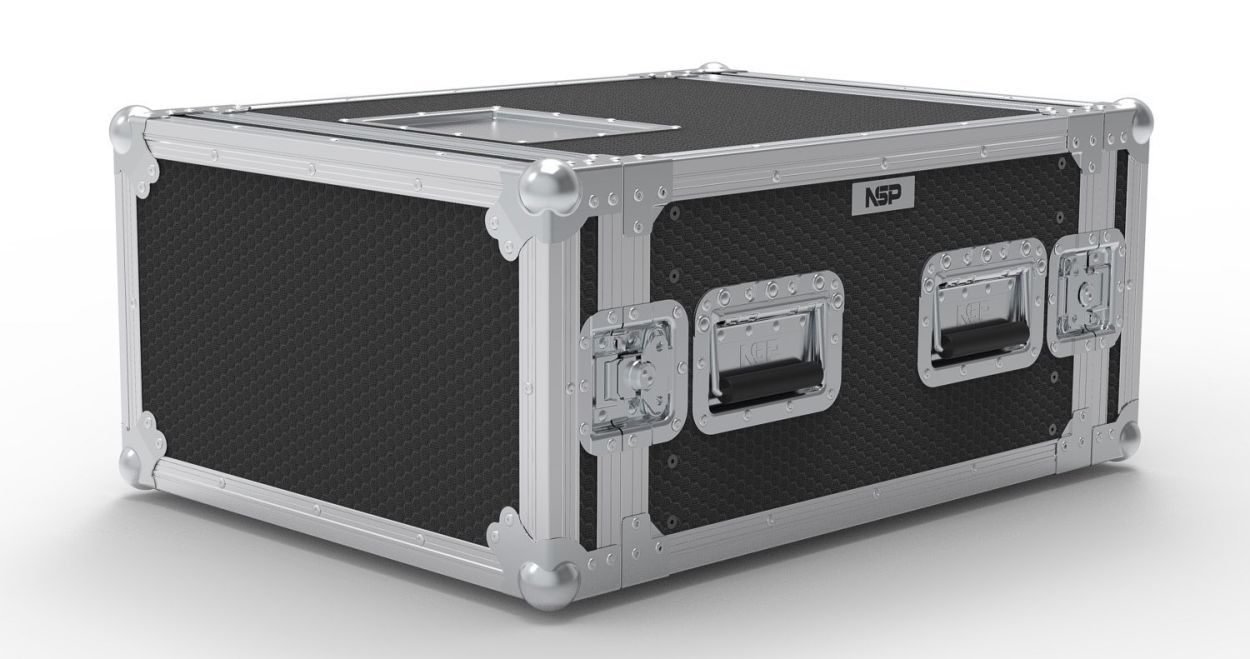 6U シャロウラック フライトケース｜Swan Flight（英国製) 6U Lightweight Shock-Mount Rack Case | 19