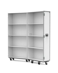 Medium Retail Display Flight Case in White