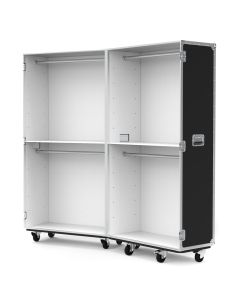Retail Display Flight Case with Clothes Rails
