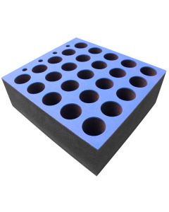 Microphone Insert for 25 Microphones - 6U Rack Drawer Insert