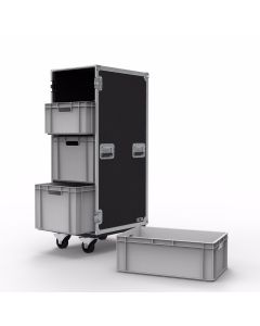 4 Drawer Euro Container Flight Case