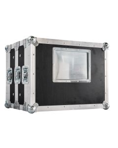 8U Rackmount Double Screen Flight Case