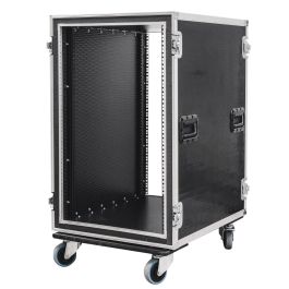 Flight Rack 22u 22U Foam Shockmount Rack Flight Case in Ultraflite | NSP Cases
