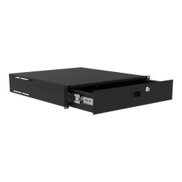 2U Heavy Duty Rack Drawer With Keylock | 485mm Deep | NSP Cases