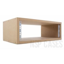 2U 19inch Wooden Studio Rack - 300mm Deep | NSP Cases