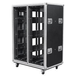 32U Double Slam Lid Shockmount Rack Case | NSP Cases