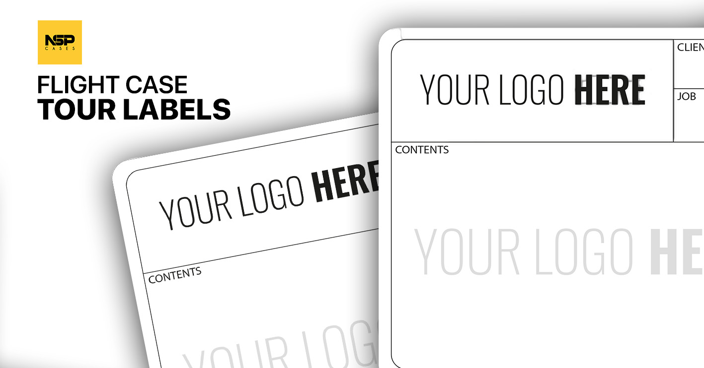 custom flight case tour labels